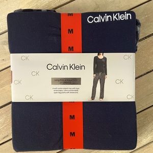 Calvin Klein pajama set navy blue